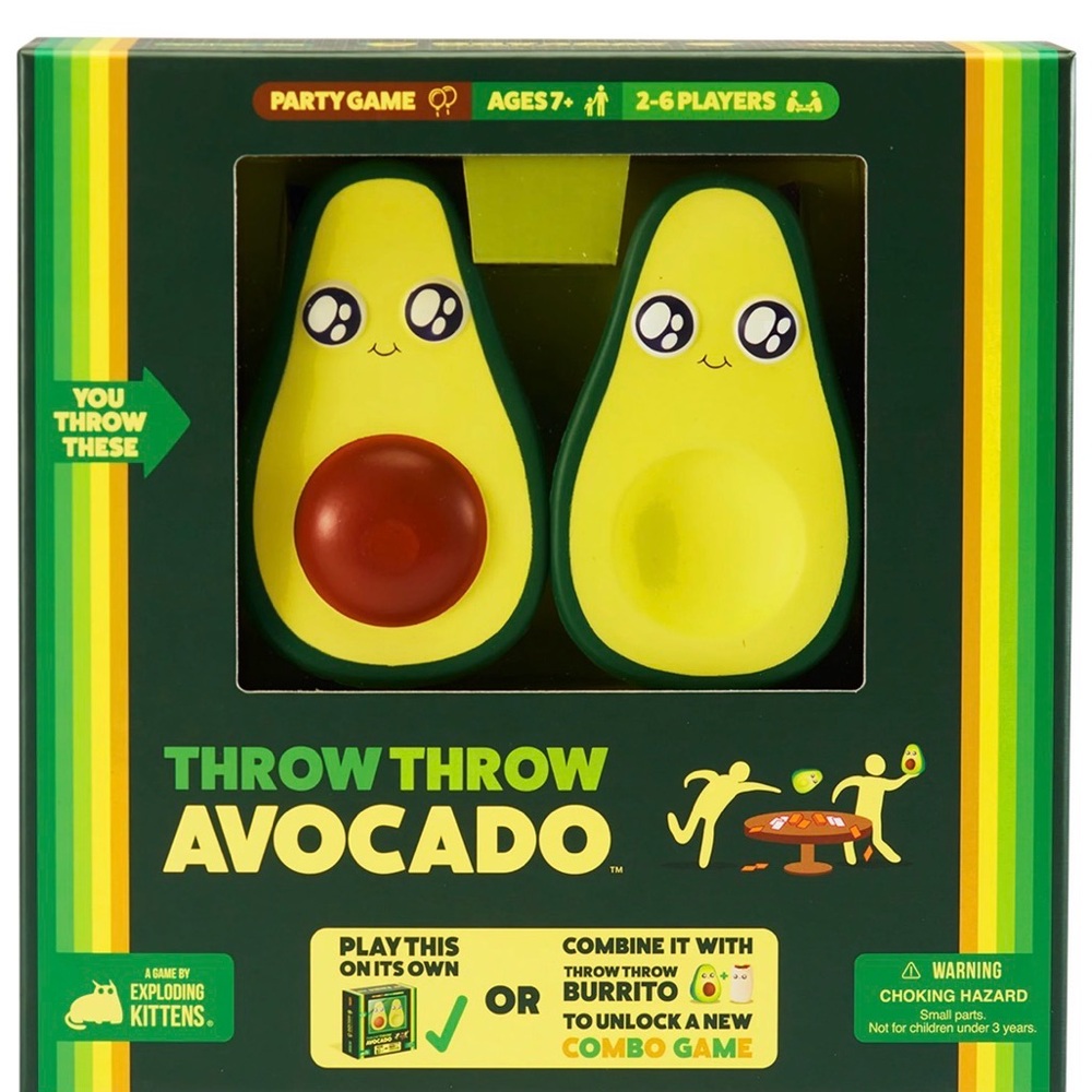 New Sealed Throw Throw Avocado a Dodgeball Party Game by Exploding Kittens 7+